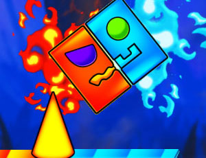 Fire And Water Geometry Dash thumbnail