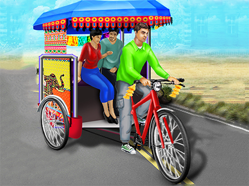 Public Tricycle Rickshaw Driving thumbnail