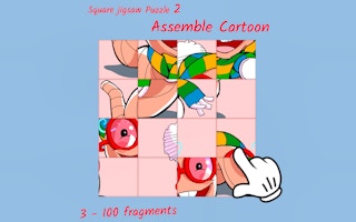 Square jigsaw Puzzle 2 - Assemble Cartoon thumbnail
