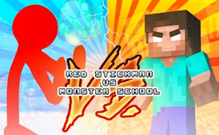 Red Stickman vs Monster School thumbnail